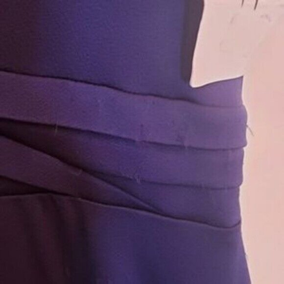 Anthropologie Dress 8 Blue‎ V Neck Maxi Long Gown Evening Navy Shoshanna $660 - Picture 7 of 7